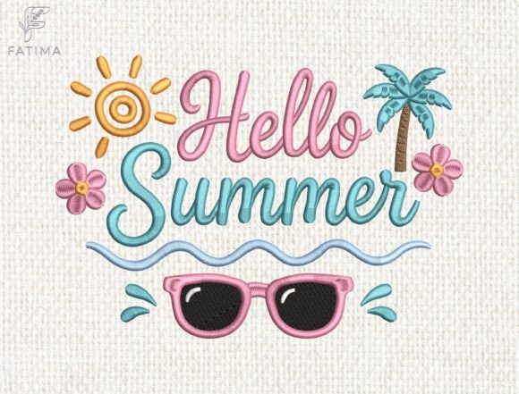 Hello Summer Embroidery Design: A Boutique Review