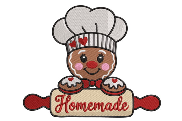 Homemade Gingerbread Chef: An Embroidery Seller’s Review