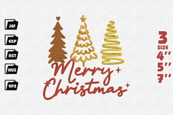 Merry Christmas Script: An Embroidery Design Review