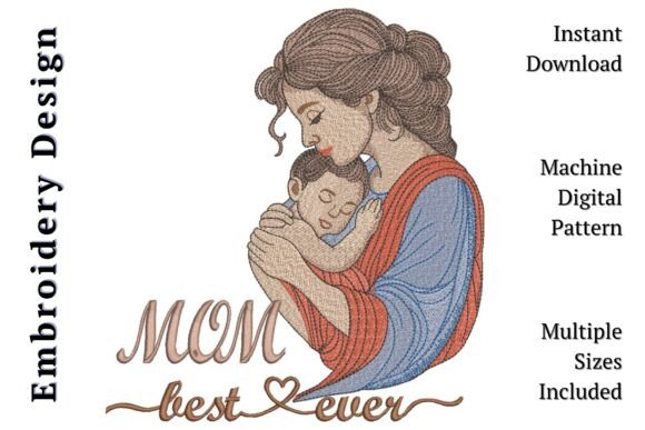 Mother Child Best Mom Ever: A Tender Embroidery Review