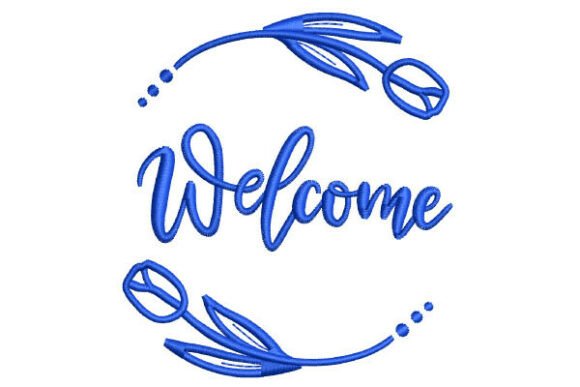 Welcome with Two Tulips: An Embroidery Design Review